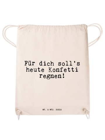 Mr. & Mrs. Panda Beutel Für dich soll's heute... mit Spruch in Creme