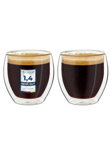 Creano 2er Set Thermoglas "Espressoglas" - 100ml Glas