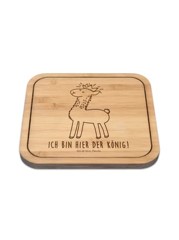 Mr. & Mrs. Panda kork untersetzer Lama König mit Spruch in Transparent