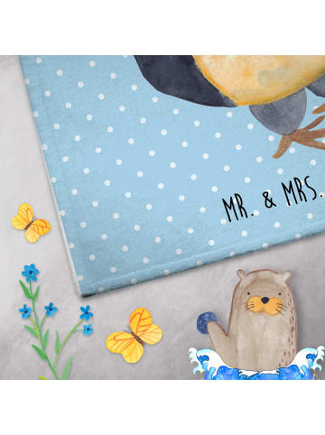 Mr. & Mrs. Panda Handtuch Wenn Papa es nicht reparieren kann, si... in Blau Pastell