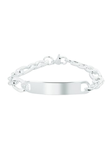 Adeliás Herren Armband aus Edelstahl 21 cm in silber