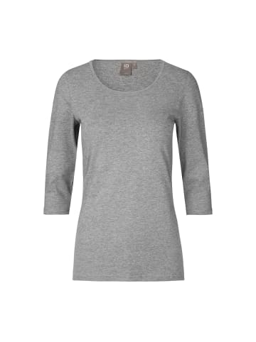 IDENTITY T-Shirt stretch in Grau meliert