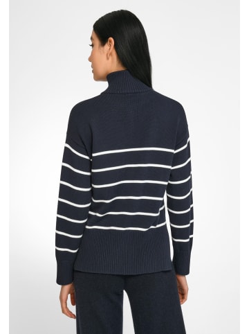 PETER HAHN Strickpullover Cotton in navy