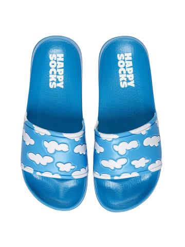 Happy Socks Badeschuhe Cloudy Slider in light blue