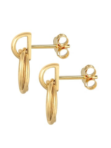 Elli Ohrringe 925 Sterling Silber Kreis in Gold