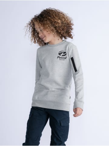 Petrol Industries Sweater mit Logo Belleville in Grau