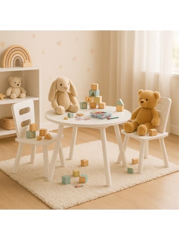 relaxdays 3-tlg. Kindersitzgruppe in Weiß