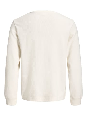 Jack & Jones Langarm-T-Shirt in Antique White
