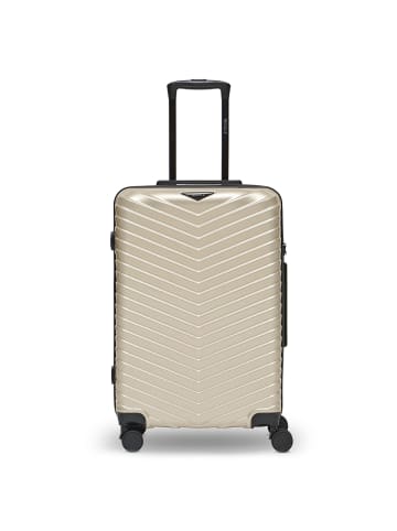 Redolz Essentials 18 4 Rollen Trolley 66 cm mit Dehnfalte in metallic-greige shiny