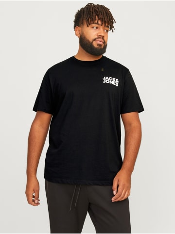 Jack & Jones 2er-Set Plus Size T-Shirt Logo in Schwarz-Weiß