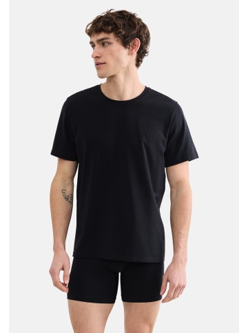 Sloggi Unterhemd / Shirt Kurzarm SLG Base in Weiß / schwarz