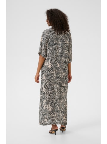 Kaffe Kleid KAthora Loose fit in Feather Gray Leaf Print
