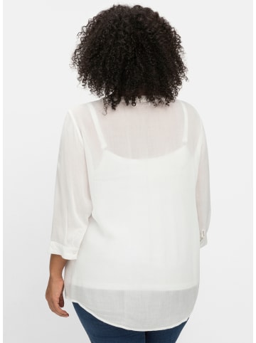 sheego by Joe Browns Crêpebluse in weiß