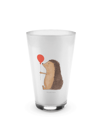 Mr. & Mrs. Panda Wasserglas Igel Luftballon ohne Spruch in Transparent