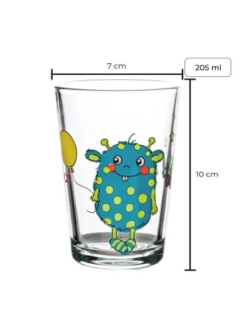 Ritzenhoff & Breker 9er Set Kindergläser Monster/Dschungel/Wald in 205 ml in bunt