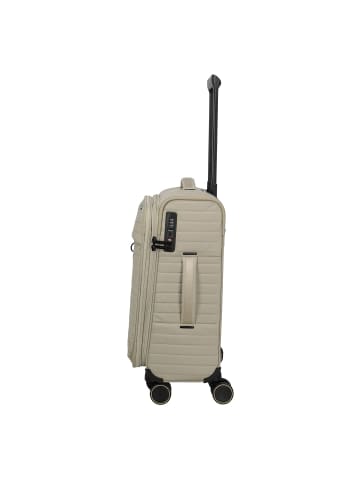 travelite Barbara Stepp 4 Rollen Kabinentrolley S 55 cm mit Dehnfalte satin nude