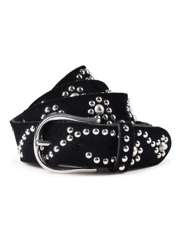 b.belt Nietengürtel Leder black
