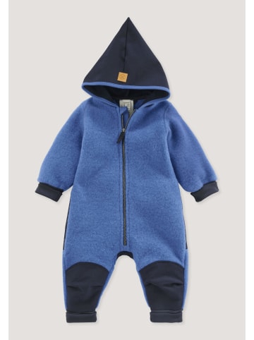 Hessnatur Wollfleece Overall in mittelblau