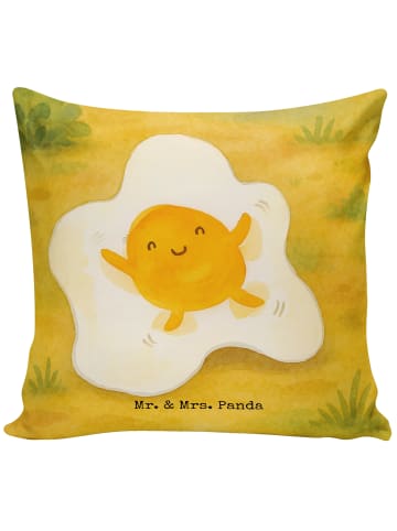 Mr. & Mrs. Panda Kopfkissen Spiegelei Ei Design ohne Spruch in Weiß