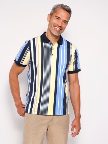 Sieh an! Poloshirt in marine-gestreift