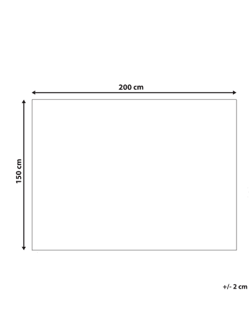Beliani Kuscheldecke HONEYCOMB in Rosa/Weiß - (W) 150 x (H) 2 x (L) 200 cm