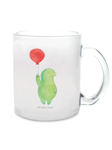 Mr. & Mrs. Panda Kaffeebecher Schildkröte Luftballon ohne Spruch in Transparent