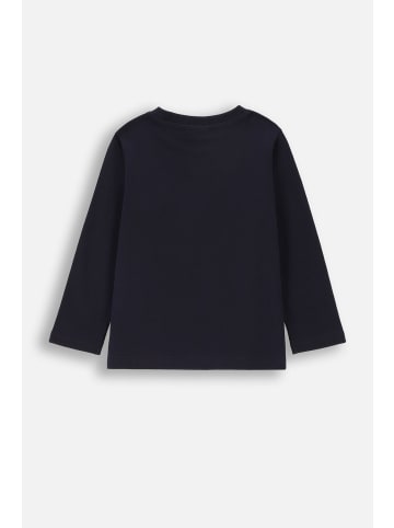 Coccodrillo T-Shirt mit langen Ärmeln in dunkelblau
