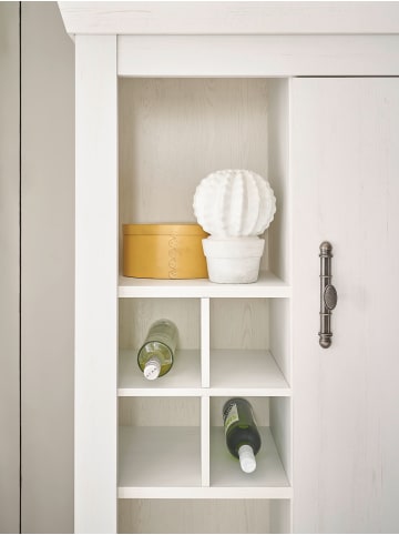 Furn.Design Kommode weiß Pinie Landhaus, Highboard 105 x 146 cm, Soft-Close-Funktion