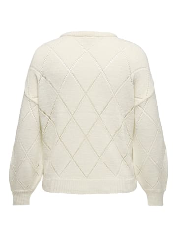 ONLY Carmakoma Strickpullover in Cloud Dancer