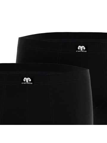 CECEBA Boxershort 2er Pack in Schwarz