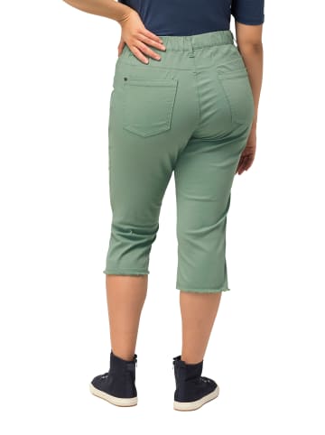 Ulla Popken Caprihose in helles moosgrün