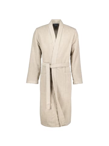Cawö Cawö Bademäntel Herren Kimono Struktur 5509 sand - 339 in sand - 339