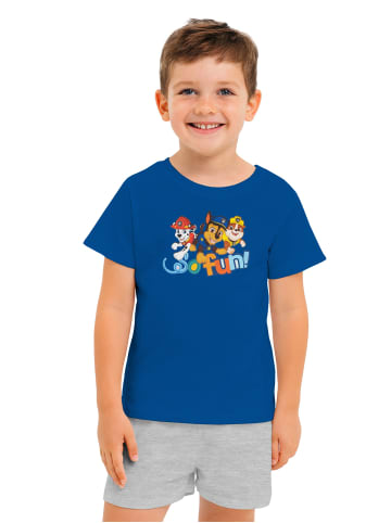 Paw Patrol Paw Patrol Schlafanzug - So fun  Kurzarm in blau/grau