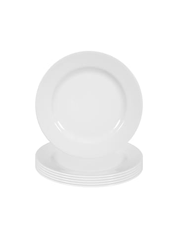 Seltmann Weiden 6er Set Frühstücksteller Rondo/Liane ø 20 cm in weiß