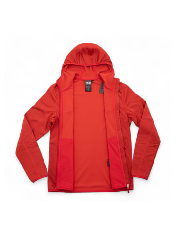 Jack Wolfskin Sweatshirt Sutherland Hooded Fleece in Rot