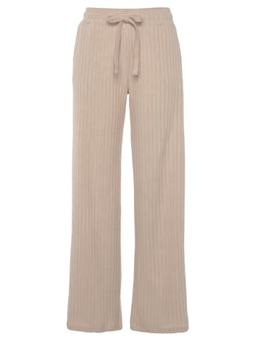 LASCANA Homewearhose in sand-meliert