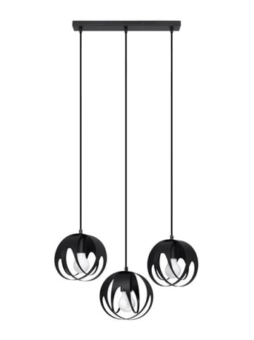 Nice Lamps Hängeleuchte VEDA 3L in Schwarz (L)50cm (B)16cm (L)117cm