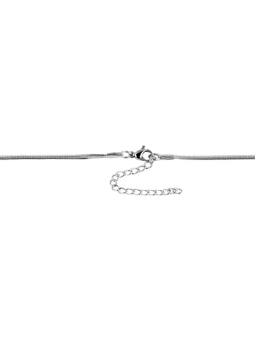 Adeliás Damen Halskette – Schlangenkette aus Edelstahl 50 cm in silber