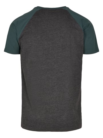 Urban Classics T-Shirts in charcoal/bottlegreen