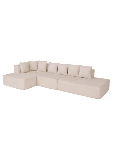 MCW Sofa-Garnitur Q28 Liegefläche links, Creme