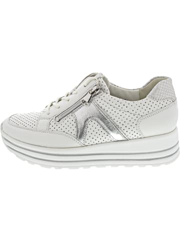 WALDLÄUFER H-Lana sportlicher Schnürer Weiß