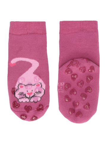 Sterntaler ABS-Krabbelsocken DP Katze in pinkfarben