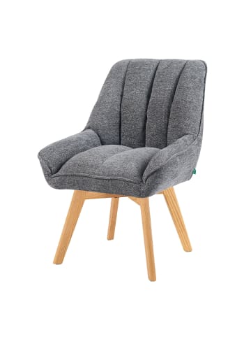 DUBI Möbel 2er-Set: Drehstuhl Mika-Oskar in Grau - (B)60 x (H)88 x  (T)68 cm