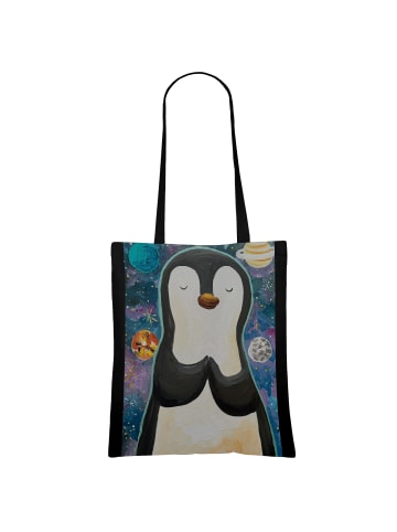 Mr. & Mrs. Panda Tasche Pinguin Universum Design ohne Spruch in Weiß