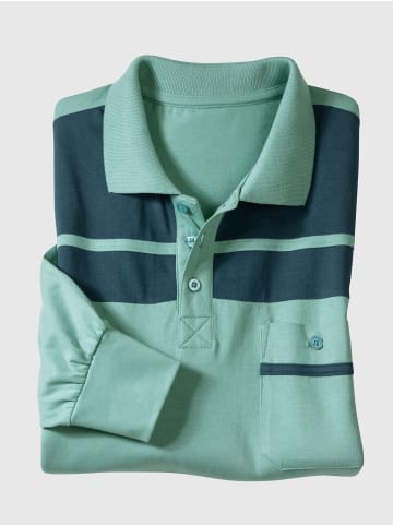 Sieh an! Poloshirt in salbei-petrol