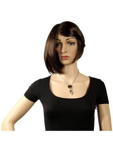 Adeliás Damen Halskette – Ankerkette aus Edelstahl mit Zirkonia 45 cm in silber