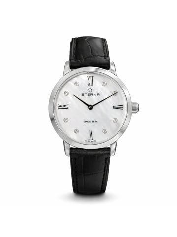 Eterna Quarzuhr für Damen in silber