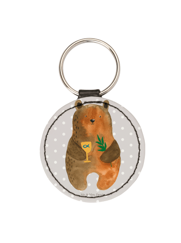 Mr. & Mrs. Panda Anhänger Bär Konfirmation ohne Spruch in Grau Pastell