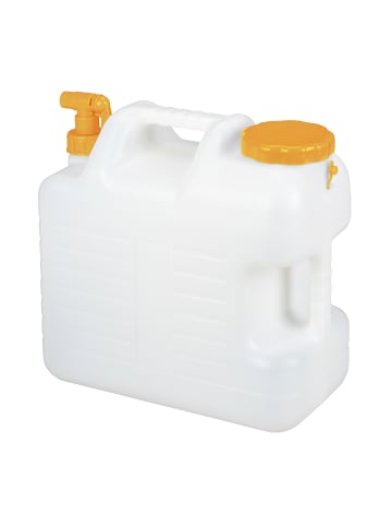 relaxdays Wasserkanister in Weiß/ Orange - 20 Liter