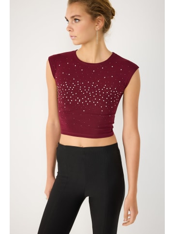 NO MATTER WHAT Blouse in Bordeaux